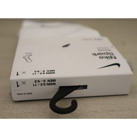 Nike Spark CU7200-100 WMN's 9.5-11 Men's 8-9.5 White DRI-FIT Running Crew Socks - Picture 5 of 8